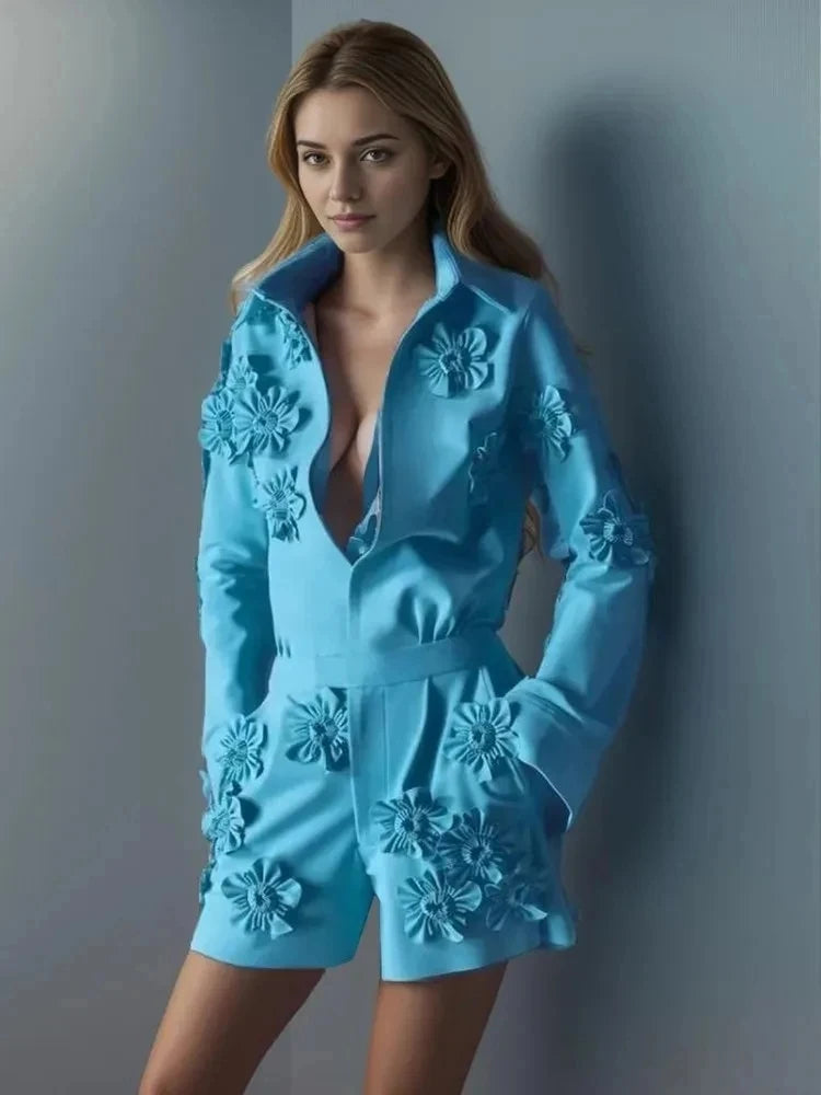 Solid Spliced Jumpsuit