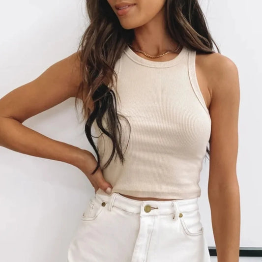 Cute ripped tank top.