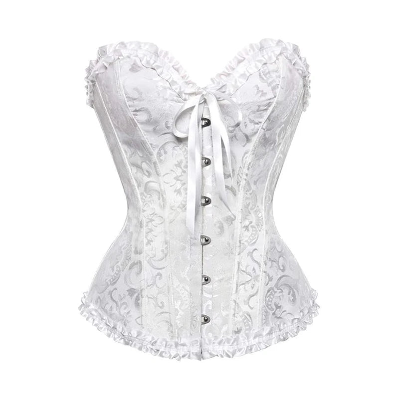 Sexy Floral  Boned Corset