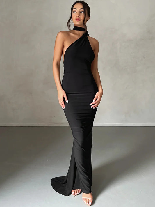 Streetwear Bodycon White Long Dress
